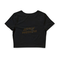 Spann Fitness - Women’s Poly-Cotton Crop Tee in Black
