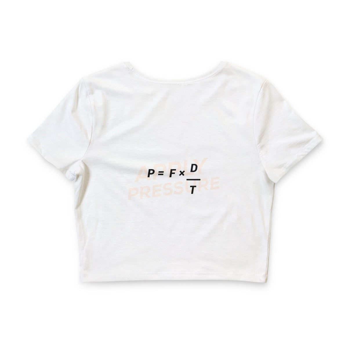 Spann Fitness - Women’s Poly-Cotton Crop Tee in White & Heather Olive