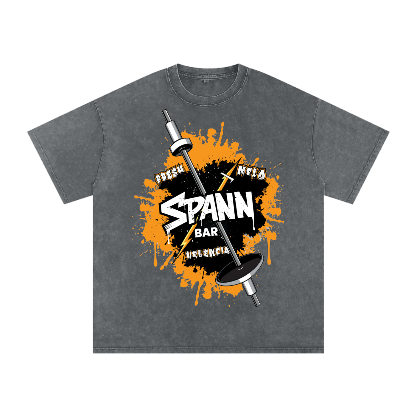 Spann Bar Graphic - Oversized Cotton T-Shirt