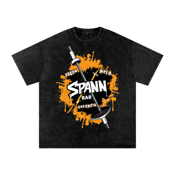 Spann Bar Graphic - Oversized Cotton T-Shirt